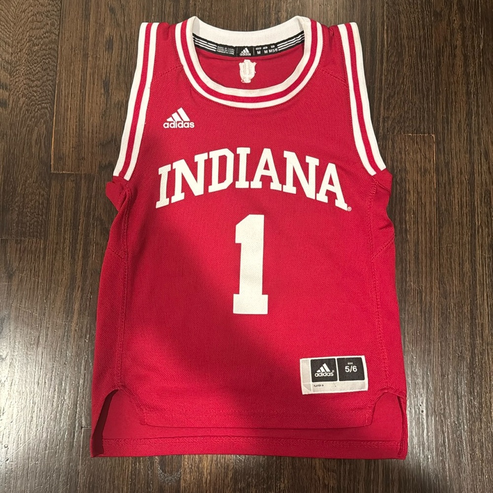 Indiana University Hoosiers Basketball Jersey Size Preschool Medium 5/6
